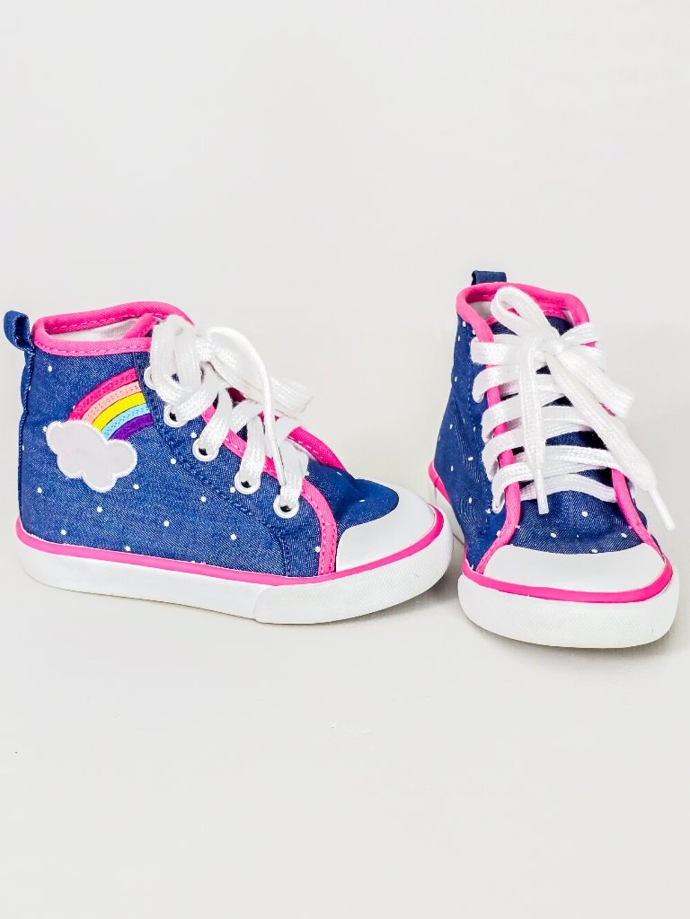 Gymboree 2017 Everyday Basics Toddler Girls High Top Sneakers Size 6 Shoes